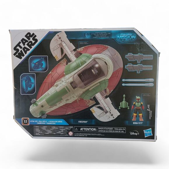 NEW Star Wars Mission Fleet Boba Fett's Firespray Starship F3805 Vehicle - Picture 2 of 8
